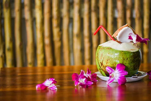Packed with electrolytes and nutrients - coconut water